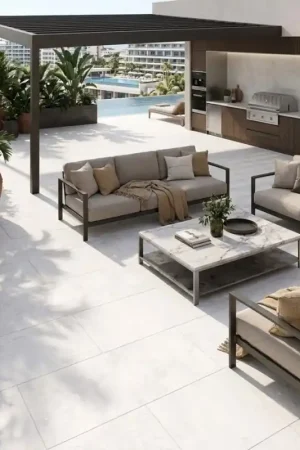 carrelage AIN BLANCO 60x120 cm effet béton antidérapant R11 Retour Gratuit